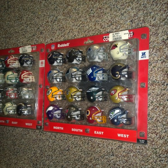 RIDDELL 32-Piece Miniature NFL Helmet Set - Picture 2 of 6